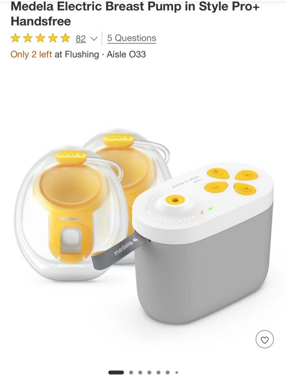 Medela Electric Breast Pump - Yellow & Gray Handsfree Set

BRAND NEW IN BOX